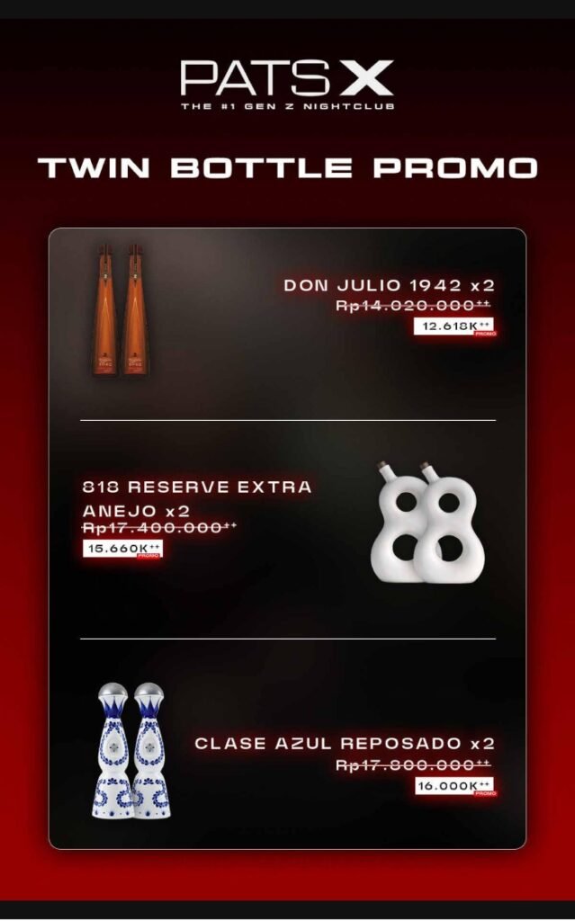 pats x menu pricing