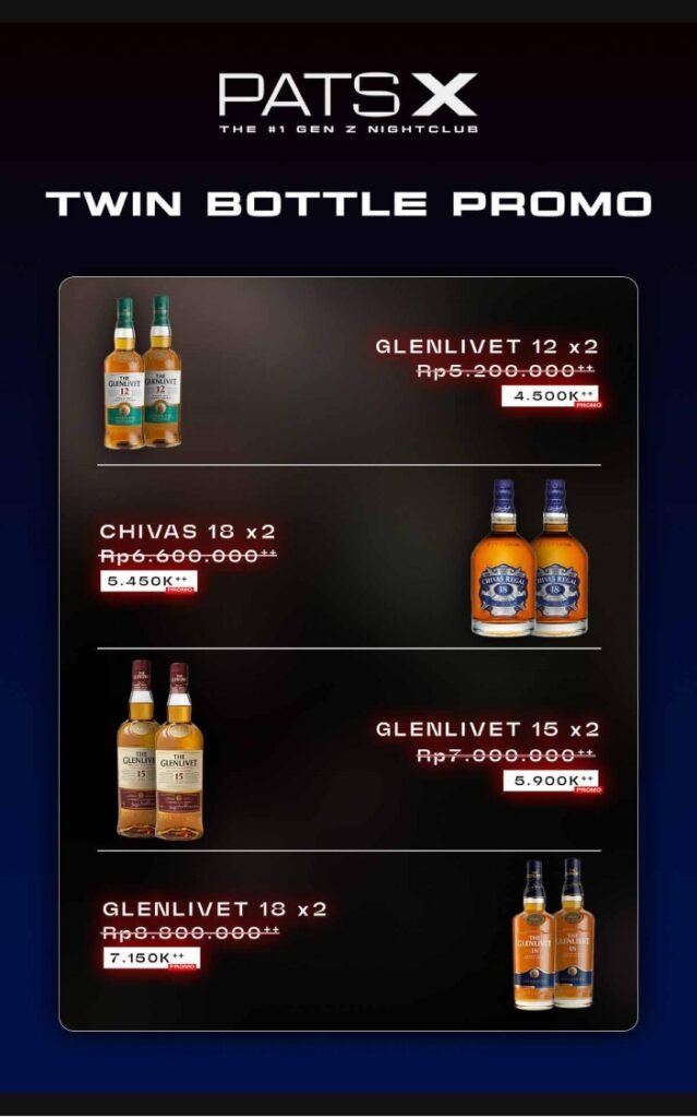 pats x menu pricing