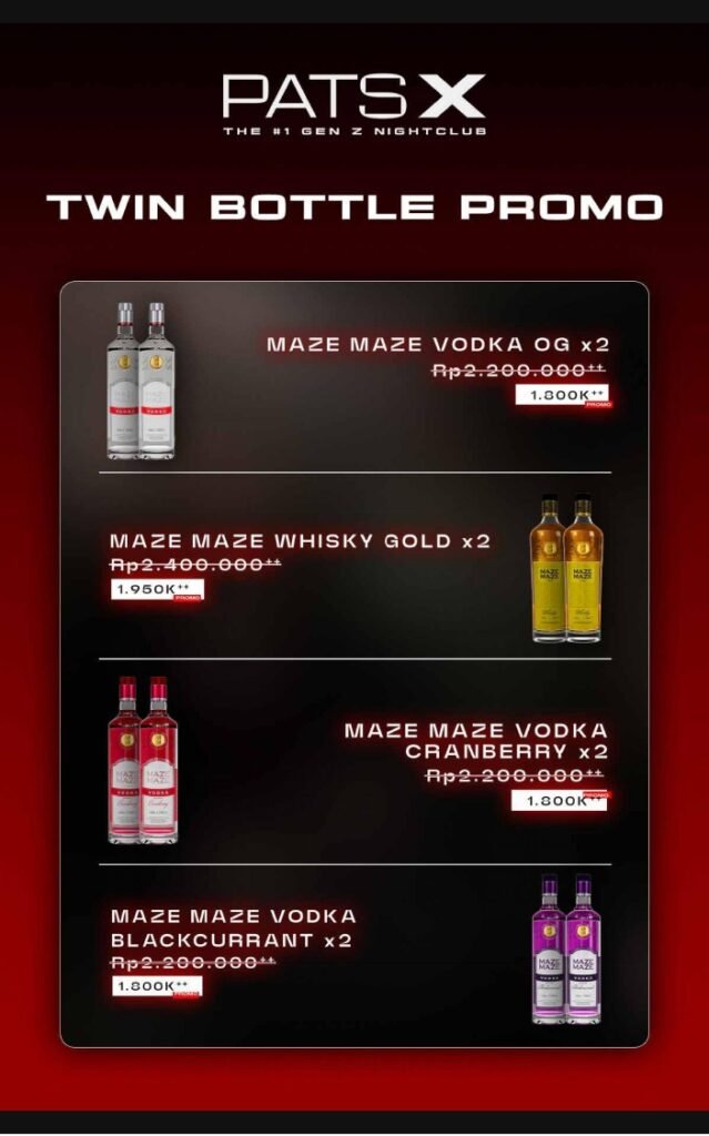 pats x menu pricing