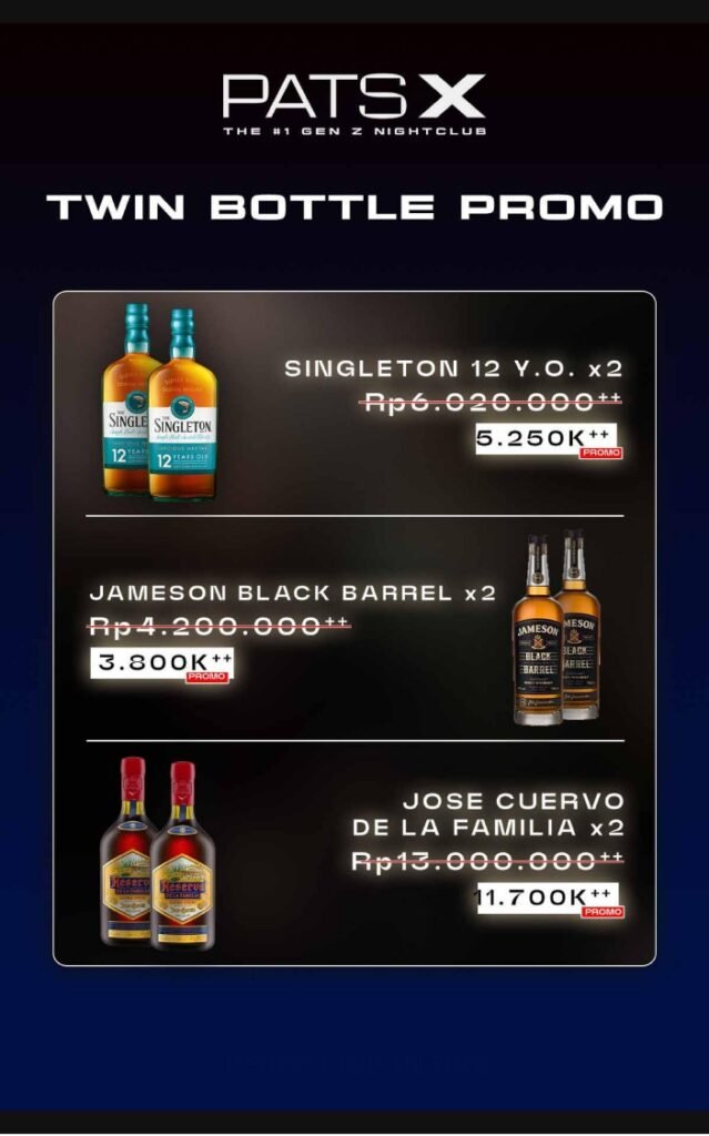 pats x menu pricing
