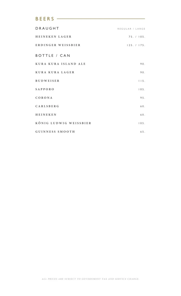 cork screw country club menu