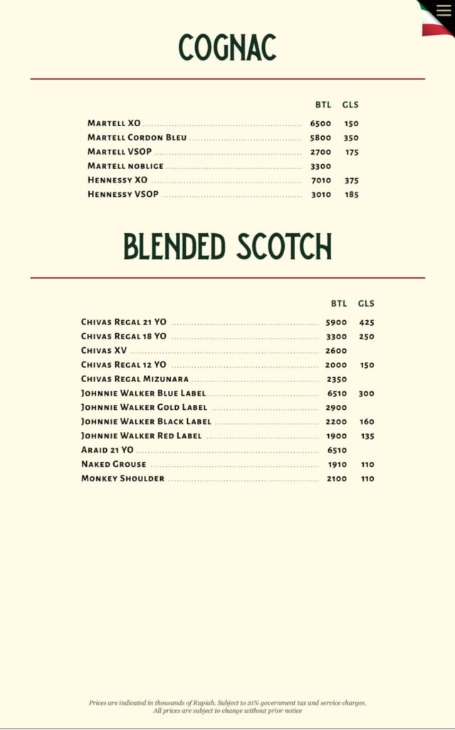 rosi senopati menu